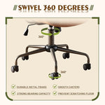 Load image into Gallery viewer, High Back Office Chair,Modern Swivel Office Chair,Brown Suede Fabric Gaming Chair,Height Adjustable Home Office Desk Chair with Lumbar Support