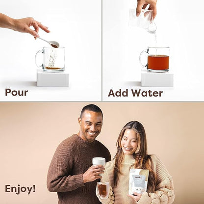 Waka Instant Tea – Black & Strawberry Green Tea Powder Sample Bundle – Unsweetened, No Sugar Added – 100% Tea Leaves – 4 x 0.45 oz Packs (Makes Up to 20 Cups or 5 Quarts Each)