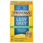 Load image into Gallery viewer, Twinings Decaffeinated Lady Grey Black Tea Individually Wrapped Bags, 20 Count (Pack of 1), Orange Peel &amp; Lemon Peel, Enjoy Hot or Iced, 20 Teabags
