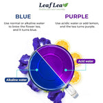 Load image into Gallery viewer, LeafLea 80 Butterfly Pea Flower Tea Bags, Natural Herbal Tea for Blue and Purple Drinks, Mocktails, and Food Coloring, Caffeine-Free, Sugar-Free, Non-GMO, Pack of 2