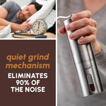 Load image into Gallery viewer, JavaPresse Manual Stainless Steel Coffee Grinder - 18 Adjustable Settings, Portable Conical Burr Grinder for Camping, Travel, Espresso - With Hand Crank