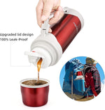 Load image into Gallery viewer, HoneyBee Coffee Thermo Keeps Liquid Hot or Cold for Up to 24 Hours Thermo 41 Ounce Thermos for Hot Drinks 18/8 Stainless Steel Bpa-Free Insulated Flask,termos para cafe…