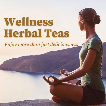 FullChea - Chrysanthemum Cassia Seed Tea, 30 Teabags, 5g/bag - Burdock Root, Goji Berries, Osmanthus, Honeysuckle Combination Herbal Tea