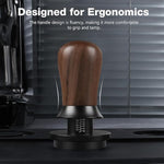 Load image into Gallery viewer, PUSEE 58.5mm Espresso Coffee Tamper - Premium Barista Coffee Tamper, 30lb Calibrated Double Spring Titanium Coating Base Ground Espresso Tamper, Fits for All 58mm Portafilters, Espresso Accessories