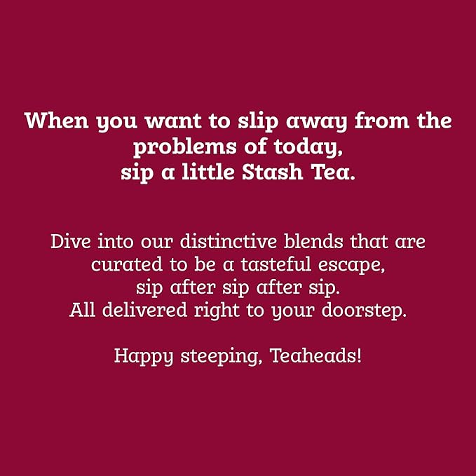 Stash Tea Decaf Vanilla Chai Black Tea, Box of 100 Tea Bags