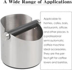 Load image into Gallery viewer, Italian Espresso Tapping Box, Stainless Steel Coffee Grinding Tapping Box, With Detachable Tapping Rod And Anti Slip Rubber Base (Silver-S)