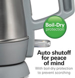 Load image into Gallery viewer, Hamilton Beach 1 Liter Electric Kettle, Water Boiler &amp; Heater, Fast 1500 Watts, BPA Free Interior, Cordless Serving, Auto-Shutoff and Boil-Dry Protection, Cord Wrap, Stainless Steel (41065)