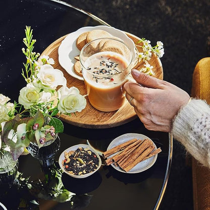 Palais des Thés - Tahitian Rooibos - Caffeine-Free Rooibos Tea with Vanilla & Almond - Premium Tea Bags, Serves 20 Cups