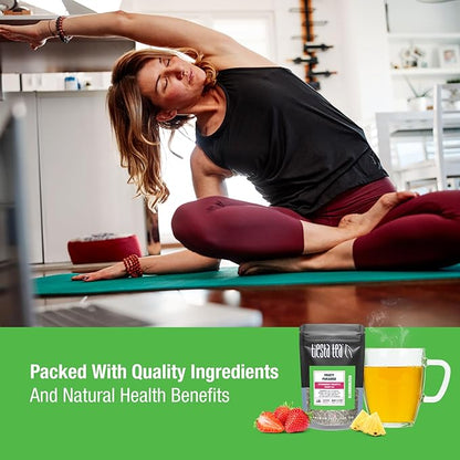 Tiesta Tea - 7 Green Teas Dry Flight Sampler, Loose Leaf, Medium Caffeine Hot & Iced Tea, Premium Green Tea Blends, 7 Resealable Sample Pouches