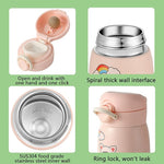 Load image into Gallery viewer, 9 oz Mini Water Bottle Small Stainless Steel Thermoses - Insulated Vacuum, Leak Proof, Keeps Drinks Hot/Cold - Ideal for Coffee, beverage, Water - Pink