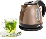 Load image into Gallery viewer, Moss &amp; Stone 1.2L Stainless Steel Small Electric Kettle, Cordless 1500w Fast Boiling Pot, Portable Hot Water Electric Tea Kettle With Boil Dry Protection &amp; Auto Shut-Off (Champagne)