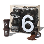 Load image into Gallery viewer, SATURNBIRD Coffee Instant Cold Brew, French Roast, Bold &amp; Intense Blend of 100% Specialty Arabica, Enjoy Hot or Cold, Freeze Dried Iced Coffee, 24 Single Servings for Home, Travel, Office (NO.6)