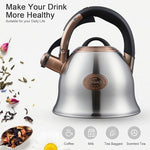 Load image into Gallery viewer, Tea Kettle -2.2 Quart Tea Kettles Stovetop Whistling Teapot Stainless Steel Tea Pots for Stove Top Whistle Tea Pot