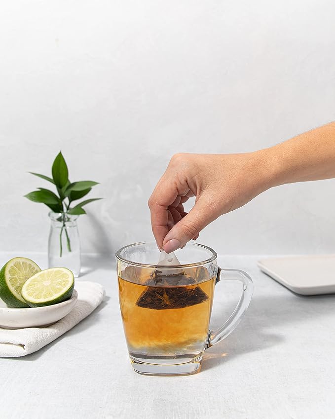 Paromi Earl Grey Organic Black Tea, Resealable Pouch, 50 Count