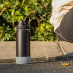 Load image into Gallery viewer, koodee Water Bottle for School-12 oz Stainless Steel Vacuum Insulated Wide Mouth Water Flask with Leakproof Spout Lid (Black)