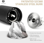 Load image into Gallery viewer, TIMEMORE Chestnut C3S PRO Manual Coffee Grinder - Compact with Foldable Handle, Adjustable Stainless Steel S2C Conical Burr for Espresso, French Press &amp; More, Portable Coffee Grinder (Black)