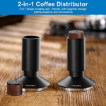 Load image into Gallery viewer, 51mm Espresso Tamper &amp; Magnetic WDT Tool, Barista Cofee Tamper with Spring Loaded, Anodized Aluminum Alloy Handle, Stainless Steel Corrugated Base with Cover for Portafilter Basket