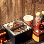 Load image into Gallery viewer, Coffee Knock Box, Stainless Steel Coffee Espresso Knock Box Coffee Grounds Bin with Noise Reduction Rubber Ring, Barista Espresso Machine Accessories