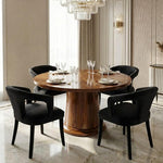 Load image into Gallery viewer, Dining Chairs Set of 4, Modern Velvet Kitchen Chairs, Fully Upholstered Side Chairs for Kitchen/Dining Room/Living Room/Restaurant, Black