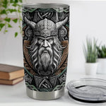 Load image into Gallery viewer, Viking Cup Tumbler 20oz Viking Gifts for Men Vikings Stainless Steel Insulated Tumblers Coffee Travel Mug Gift for Birthday Christmas
