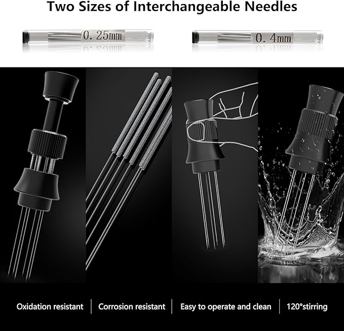 IKAPE WDT Tools, Espresso Stirrer Distribution Tool, Tamper for Barista (51/54/58MM)