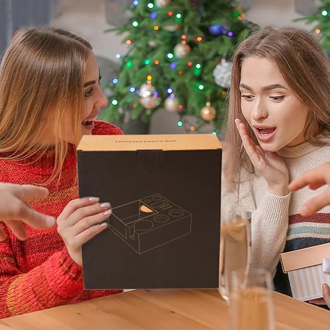 54mm Espresso Tamping Station Knock Box - 9 in 1 Coffee Knock Box And Tamp Station Espresso Organizer Box Fit for 51mm 53mm 54mm Espresso Portafilter Distributor Tamper Puck Screen Accessories Storage