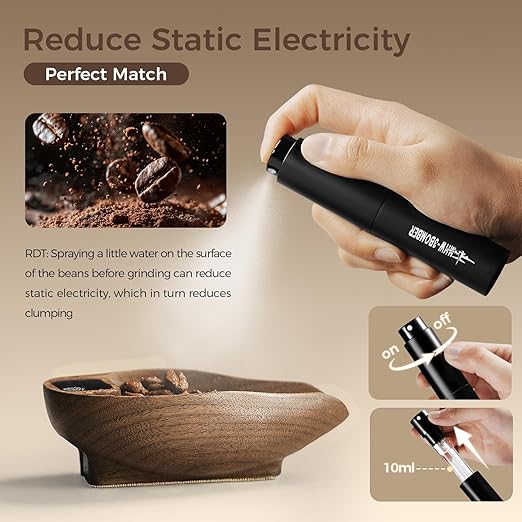 MHW-3BOMEBR Coffee Bean Scale and Spray Bottle Kit, Espresso Scale for Coffee Beans Weighting/Dosing, 0.3-200g, 0.1g Precision Mini Coffee Scale, Digital Kitchen Scale, Coffee、Tea、Spice, ES6561-OS