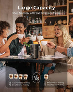 Load image into Gallery viewer, Milk Frother and Steamer, 8-in-1 Electric Milk Frother for Coffee, 13.5oz/400mL Large Capacity Automatic Warm and Cold Foam Maker, Hot Chocolate Maker Coffee Frother, Black