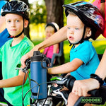 Load image into Gallery viewer, koodee 16 oz Water Bottle Stainless Steel Double Wall Vacuum Insulated Water Bottle for School Wide Mouth Flask with Leakproof Spout Lid (Royal Blue)