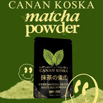 Load image into Gallery viewer, Canan Koska Ceremonial Grade Matcha Powder – Stone-Ground Green Tea from First Harvest Leaves, Perfect for Whisking, Lattes &amp; Smoothies – No Additives – Resealable Pouch - 1.76oz (50g) - Pack Of 1