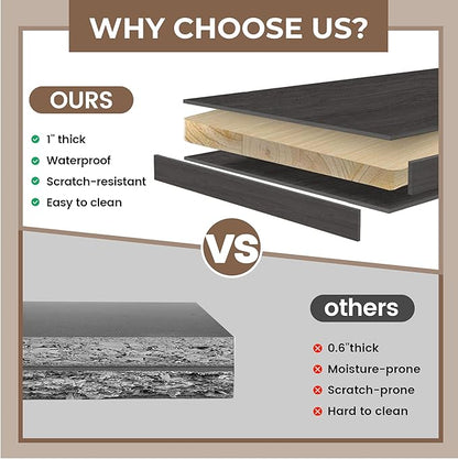 51" Sideboard Buffet Cabinet with Storage, Large Coffee Bar Cabinet with Drawers, Doors and Charging Station, Farmhouse Kitchen Sideboard Table for Kitchen, Dining Room, Living Room, Dark Grey