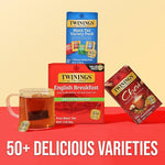 Load image into Gallery viewer, Twinings Variety Pack Black Tea Bags, 20 Count (Pack of 1), Includes English Breakfast, Earl Grey, Irish Breakfast, and Lady Grey, Caffeinated, Enjoy Hot or Iced, 20 Teabags