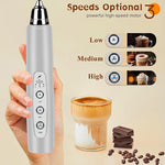 Load image into Gallery viewer, Milk Frother Handheld Rechargeable with Stand, Frother Wand Drink Mixer Electric Whisk for Coffee, Detachable With 3 Stainless Whisks, Hand Mixer for Lattes, Cappuccino, Matcha, Egg, Silver