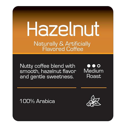 Roast Ridge Single Serve Coffee Pods for Keurig K-Cup Brewers, Hazelnut Blend, Medium Roast, 100 Count