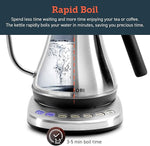 Load image into Gallery viewer, COSORI Gooseneck Electric Kettle with 5 Variable Presets, Pour Over &amp; Coffee maker, 100% Stainless Steel Inner Lid &amp; Bottom, 1200 Watt Quick Heating, 0.8L, Silver