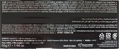 Italian Coffee pods compatible with Nespresso Original machines, Espresso capsules (100 Passione regular pods, 100 Count (Pack of 1)), red