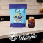 Load image into Gallery viewer, Stella Blue Cold Brew Coffee Bags, Electric Ave Blend, Dark Roast Ground Coffee, Smooth, Bold and Refreshing 100% Arabica, 6 Brew Packets, Makes 24 Cups, Rainforest Alliance Certified