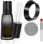 Load image into Gallery viewer, WDT Tool Espresso Distributor Accessory kit &amp;1.7mm Thickness 150μm Mesh Puck Screen &amp; 8 Magnets dosing ring Compatible with Breville Portafilter (WDT +54MM Black dosing ring&amp;puck screen)