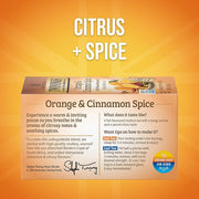 Twinings Orange & Cinnamon Spice Herbal Tea Individually Wrapped Bags, 20 Count (Pack of 1), Naturally Caffeine-Free, Enjoy Hot or Iced, 20 Teabags