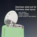 Load image into Gallery viewer, 1.5L Electric Kettle Stainless Steel, Double Wall Cool Touch Teapot, Fast Boil,5 Temperature Control, LED Display, Auto Shut-Off,Keep Warm Function,Green