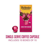 Load image into Gallery viewer, Belmio Lungo Fortissimo Espresso Coffee Pods – Dark Roast – Bold &amp; Full of Flavor - Nespresso Original Line Compatible – 10 Count (Pack of 10)