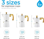 Load image into Gallery viewer, GROSCHE Milano Moka Stovetop Espresso Coffee Maker (9 Cup / 450 ml, White)