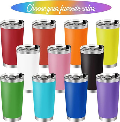 Personalized Tumblers with Engraved Name, Personalized Birthday Gifts for Men Women, Custom 20oz Stainless Steel Coffee Tumbler with Lids and Straws, Custom Travel Mug Cup