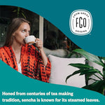 Load image into Gallery viewer, FGO Organic Sencha Green Tea, 100 Count, Eco-Conscious Tea Bags, Resealable Bag, Sourced From Japan, Packaging May Vary (Pack of 1)