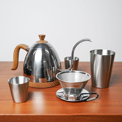 Brewista Artisan Electric Gooseneck Kettle, Water Boiler with LCD Panel, Precise Temperature Control, Fast Boiling and Keep Warm Settings for Pour-Over Coffee & Tea, Café, 1 Liter (Mirror Polished)