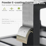 Load image into Gallery viewer, PHI VILLA 4 Pieces Patio Metal Dining Chairs, Outdoor Wroght Iron Seating Dining Chairs, Stackable Bistro Chair for Garden, Backyard, Lawn, Supports 300 lbs