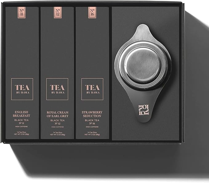 iLOLA The Beginning | Tea Disc Set | Oprah’s Favorite Things 2022 | Organic Loose Leaf Probiotic Tea | Stainless Steel Infuser | Gift Box Set (Gift Box Set 3)