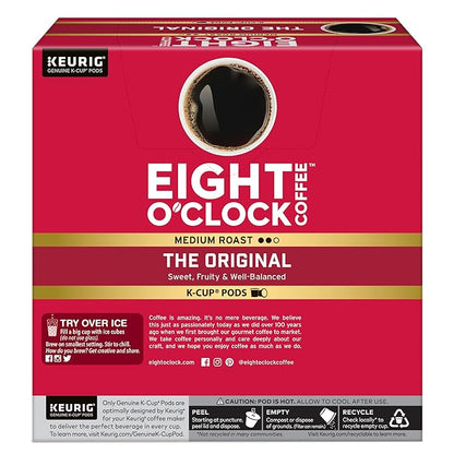 Eight O'Clock Coffee The Original, Keurig Single Serve K-Cup Pods, Medium Roast, 32 Count