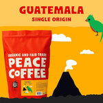 Load image into Gallery viewer, Peace Coffee Guatemala Single Origin Coffee | 5 lb Whole Bean Dark Roast | Organic Fair Trade | Rich, Chocolatey Flavor | Shade Grown, Fresh Roasted