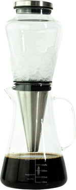Load image into Gallery viewer, Ice Dripper Cold Brew Coffee Maker - Fire Toughened Borosilicate Glass Pitcher - 304 Stainless Steel Filter - 500ml - Cafe Crush Club
